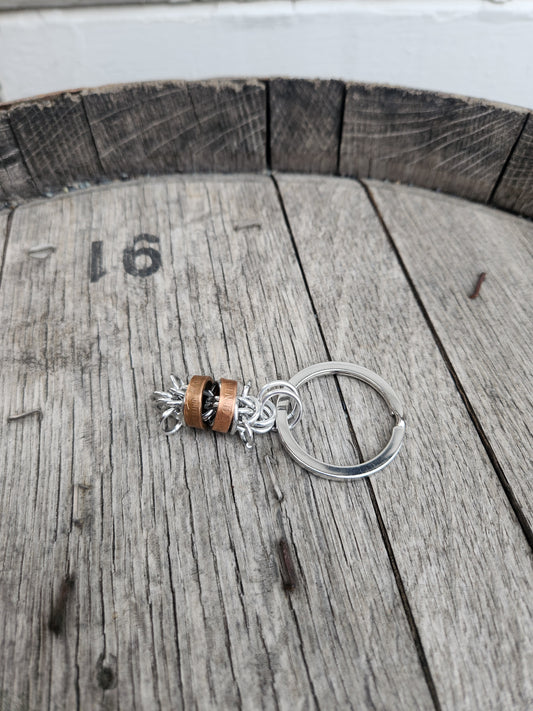 Custom rolled United States Penny Keychain