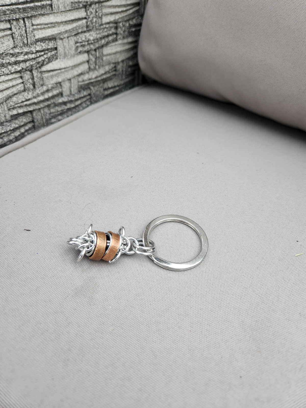 Custom rolled United States Penny Keychain