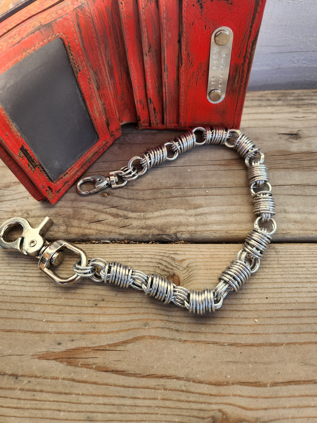 18in. Wallet Chain with Metal Clasps, Durable Design, Ideal for Everyday Use